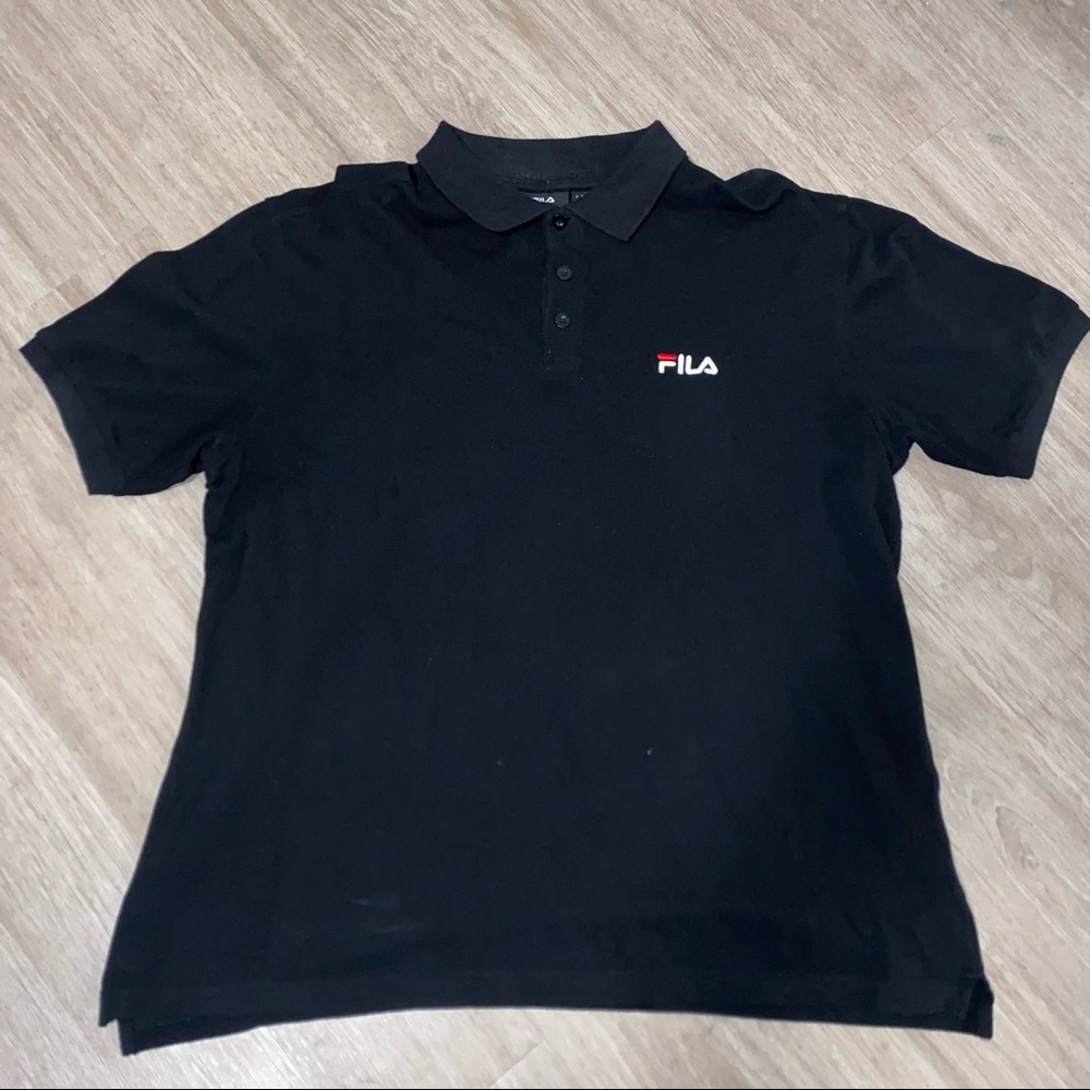 Fila black polo shirt